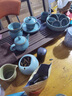 艾瑩嘉 龍泉青瓷茶具套裝高檔梅子青哥窯冰裂紋開(kāi)片弟窯大師王武青瓷茶具辦公室收藏送禮 25件套-哥窯梅子青鐵線 曬單實(shí)拍圖
