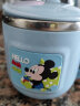 迪士尼（Disney）儿童不锈钢喝水杯家用牛奶杯带刻度杯260ML宝宝带盖有手柄水杯子 米奇蓝色 实拍图