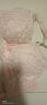 俏蓓依小胸聚攏顯大內衣女收副乳防下垂少女無(wú)鋼圈調整型純欲文胸罩套裝 蜜桃粉+奶酪白 85A 38 曬單實(shí)拍圖