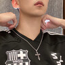 IDEAGEMER925銀十字架項鏈男士個(gè)性復古小眾簡(jiǎn)約百搭痞帥男生吊墜鎖骨鏈潮 十字架吊墜+鈦鋼鏈60CM支持刻字 曬單實(shí)拍圖