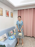佰藍(lán)嬌時(shí)尚洋氣質(zhì)西裝連衣裙女2025夏季新款小香風(fēng)碎花裙子夏天兩件套裝 藍(lán)色 XL (推薦115-125斤) 曬單實(shí)拍圖