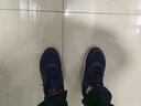 李寧男鞋跑步鞋運動(dòng)鞋透氣跑鞋黑色鞋子男休閑輕便減震回彈運動(dòng)鞋 深豌藍/銀灰色-091 42 曬單實(shí)拍圖