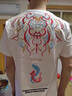 凱羅盾2024年春夏國風(fēng)刺繡T恤男國潮牌個性休閑短袖大碼寬松名族風(fēng)刺繡 白色 3XL 曬單實拍圖