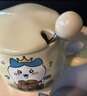 酷桓chiikawa周邊水杯馬克杯吉伊卡哇周邊高顏值可愛二次元女生禮物 生日帽烏薩奇 450ml 1只 水杯+奶球勺+蓋【專屬禮盒】 曬單實(shí)拍圖