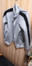 南极人（Nanjiren）运动套装春秋新款情侣开衫运动服休闲跑步健身卫衣 灰黑(男薄款)-82453 L 实拍图
