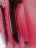 桃花洛高级感法国小众包包女2024新款潮菱格网红百搭单肩宽带斜挎小方包 酒红色 实拍图