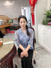 恰凡（QIAFAN）媽媽裝新款舒適夏裝2024時尚洋氣薄款套裝女中老年氣質(zhì)寬松兩件套 FN506227175279 杏色上衣 XL 建議105斤以內(nèi) 曬單實拍圖