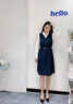 燕潯連衣裙2025春季新款時(shí)尚女裝氣質(zhì)韓版襯衫裙中長(zhǎng)款長(zhǎng)袖A字裙子女 圖片色(套裝) L （建議105-120斤） 曬單實(shí)拍圖