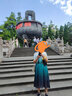 顏域（YANYEE）短袖漸變色連衣裙女夏季2024新款輕熟風(fēng)高端氣質(zhì)蝴蝶結百褶裙 綠色 L/40 曬單實(shí)拍圖