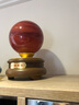 南國璽承 水晶球擺件喬遷新居開(kāi)業(yè)禮品客廳玄關(guān)酒柜裝飾品辦公室擺件高檔 紅色 財源滾滾球（熔煉水晶，人造水晶） 3號球 13*13*20cm 重6斤 曬單實(shí)拍圖
