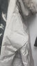 鴨鴨（YAYA）鴨鴨2026年新款羽絨服女時(shí)尚毛領(lǐng)寬松休閑中長(cháng)款鴨絨外套潮流洋氣 米色 XL 130-150斤 曬單實(shí)拍圖