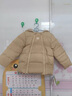 幼歌（YOUGE）嬰幼兒鴨絨羽絨服女2023新款卡通小熊蓬松插肩袖潮 卡其 90 cm 曬單實拍圖