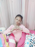 艾舞戈兒童舞蹈服女童秋季連體練功服蝴蝶結芭蕾舞演出服考級跳舞衣 粉色-長(cháng)袖 130 身高110-120cm體重38-48斤 曬單實(shí)拍圖