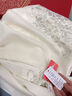 杭絲路純羊毛圍巾女士純色蕾絲精紡保暖圍脖新年送媽媽生日禮物輕奢春日 曬單實(shí)拍圖