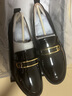 NINE WEST/玖熙樂福鞋秋冬新款一腳蹬金屬扣百搭通勤單鞋女 黑色 37 曬單實拍圖