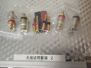 YYTCG 純銅鍍金接線柱音響通用 發(fā)燒功放音箱水晶接線柱 香蕉頭Y插香蕉母座 喇叭線音箱線接線端子 一個(gè)黑色（大號(hào)短尾） 曬單實(shí)拍圖