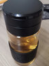 希諾（HEENOOR）茶水分離杯單層加厚耐高溫大容量過(guò)濾泡茶杯高硼硅便攜商務(wù)水杯 XN-6058-本色精美禮盒- 410ml 曬單實(shí)拍圖