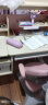 京东京造儿童书桌学习桌椅写字桌【进口实木 三层书架 可升降】1.12m粉 实拍图