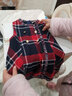戴維貝拉（DAVE＆BELLA）冬天新品女童連衣裙 寶寶加絨格子背心裙子 紅藍格 90 cm（3Y(建議身高85-95cm）） 曬單實(shí)拍圖