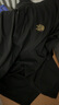 菲勒梵希高端男士修身翻領(lǐng)短袖夏季POLO衫男半袖潮牌刺繡休閑保羅體恤衫男 黑色 3XL 【建議170-190斤】 曬單實拍圖