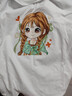 艾諾輪長(cháng)袖t恤女童夏裝薄款韓版休閑上衣外出服中大童女孩純棉白色打底 【白】女孩02 150 建議60~75斤 曬單實(shí)拍圖