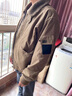 JEEP SPIRIT羊羔絨棉衣男新款冬季保暖翻領(lǐng)棉服休閑加絨加厚工裝棉襖外套 深灰 XL 曬單實(shí)拍圖