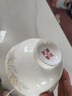 浩雅景德鎮陶瓷餐具陶瓷碗飯碗高顏值家用花仙子4.5英寸高腳碗10個(gè)裝 曬單實(shí)拍圖
