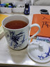 傳世瓷 傳世瓷 陶瓷茶杯帶蓋辦公杯 杯子 景式杯 景德鎮茶杯對杯 竹報平安（茶杯1個(gè)裝） 曬單實(shí)拍圖
