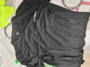鸿星尔克短袖男夏季男士跑步冰感透气健身冰丝速干衣男款T恤运动上衣t恤男 正黑-冰感2124 M (160-165cm/110-120斤) 实拍图