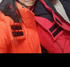 雪中飛冬季戶外情侶款連帽羽絨服韓版潮流工裝羽絨衣男女款純色簡約外套 紅色（男女同款） S (165) 曬單實拍圖