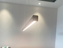簡頓北歐吧臺餐桌吊燈極簡辦公室led黑色餐廳長條燈具 黑色-120cm適用10-15㎡-三色變光 曬單實(shí)拍圖