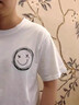 歌樸偉  短袖T恤男寬松衣服男生ins潮牌半袖五分袖潮流韓版上衣bf體恤 白色 L 曬單實(shí)拍圖