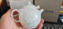 南山先生 功夫茶具白瓷泡茶壺小號(hào)茶道零配高檔冰種玉瓷水墨山水茶壺 冰種玉瓷茶壺（無爭(zhēng)系列） 曬單實(shí)拍圖