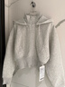 lululemon丨Plush Fleece 女士拉絨可拆卸連帽夾克 LW3IWKS 雜色超淺灰 S /6 曬單實拍圖