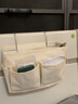 圓本布藝床頭置物架宿舍上鋪床邊掛籃學(xué)生寢室雜物整理收納籃 經(jīng)典棉麻 曬單實(shí)拍圖