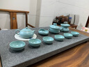 凝雅汝窯茶具富貴套裝臺灣開(kāi)片陶瓷功夫汝瓷茶壺蓋碗茶杯家用整套送禮 還真汝窯富貴13件展示套裝 曬單實(shí)拍圖