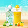 Glasslock 進(jìn)口玻璃杯子隨手杯女學(xué)生韓國清新可愛創(chuàng)意水杯便攜玻璃杯 粉紅豬450ml 曬單實拍圖