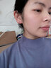 圣雅羅925銀耳環(huán)女流蘇耳墜時尚首飾品長款耳飾生日禮物送女朋友 菱形流蘇耳環(huán) 曬單實(shí)拍圖