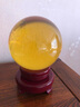 蘊然天然熔煉黃水晶球水晶球風(fēng)水室內擺件居家送禮 精選球直徑６厘米 曬單實(shí)拍圖