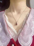 奢萊斯勒寶石項鏈女2024新款吊墜時(shí)尚高端情人節生日禮物送女友送老婆石榴石吊墜禮盒包裝（航空速運） 曬單實(shí)拍圖