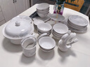 唐帕2024新款碗筷套裝家用新款景德鎮陶瓷高級感瓷質(zhì)餐具套裝碗盤(pán)喬遷 春風(fēng)如意56頭實(shí)用配圓形品鍋 曬單實(shí)拍圖
