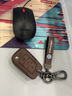鹿當大眾鑰匙套 適用于途觀(guān)L速騰邁騰寶來(lái)探岳凌度攬境途昂朗逸途岳 大眾：A款(遙控啟動(dòng)) 棕色【高檔真皮】 曬單實(shí)拍圖