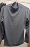 羅蒙（ROMON）半高領(lǐng)純棉打底衫男士秋冬雙面絨衛(wèi)衣長(zhǎng)袖T恤加絨保暖衣 H07灰色(半高領(lǐng)) 170/L(適合體重120-135斤 曬單實(shí)拍圖