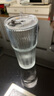 高顏值豎條紋水杯玻璃杯帶蓋帶吸管茶杯家用 豎紋竹節(jié)杯 600ml 1只 曬單實拍圖