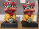 翊珗（YIXIAN）醒獅擺件舞獅佛山石灣公仔手工非遺陶瓷工藝品文創(chuàng  )伴手禮商務(wù)定制 恭喜禮盒裝【含精美底座+順豐】 曬單實(shí)拍圖
