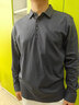 安東尼奧【100%匹馬棉】商務(wù)休閑POLO衫男長(cháng)袖春秋中年男裝純色打底T恤衫 碳灰 L 50(175/92A) 曬單實(shí)拍圖