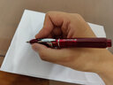 【開(kāi)學(xué)必備】白金（PLATINUM ）PKN-7000 CURIDAS按壓式按動(dòng)鋼筆練字文具日本進(jìn)口鋼筆套裝商務(wù)男女士送禮 紅色 F尖 曬單實(shí)拍圖