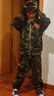 赤尹童裝兒童秋裝套裝男童迷彩軍訓(xùn)服帥氣新款中童3-6歲男孩戶外運(yùn)動(dòng)8 軍綠（兩件套+望遠(yuǎn)鏡帽子手套 140碼（建議身高1.3米左右） 曬單實(shí)拍圖