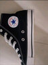 匡威（Converse）童鞋兒童帆布鞋新款經(jīng)典高幫男女童鞋休閑中大童軟底兒童鞋 黑色(偏大 選小一碼) 24 【建議腳長(cháng)15cm】 曬單實(shí)拍圖