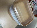 美麗雅一次性飯盒方形750ml*20套 食品級野餐外賣(mài)水果牛皮紙打包盒帶蓋 曬單實(shí)拍圖